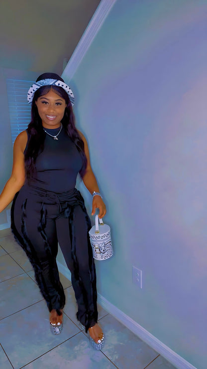 Swagg Girl Tassel Pants Set🖤