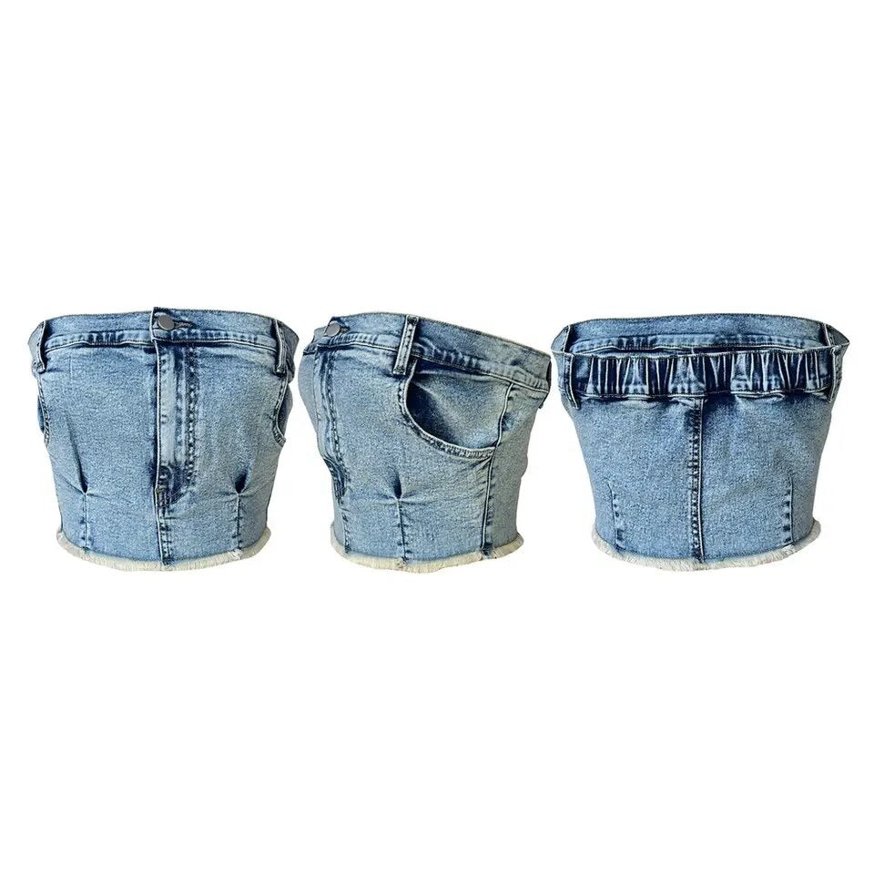 Denim Crop Top