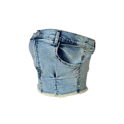 Denim Crop Top