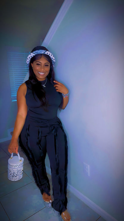 Swagg Girl Tassel Pants Set🖤