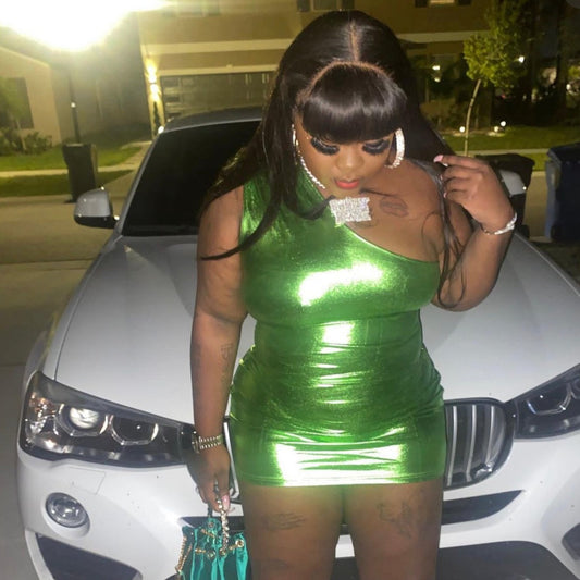 “Liquid Green Dress”