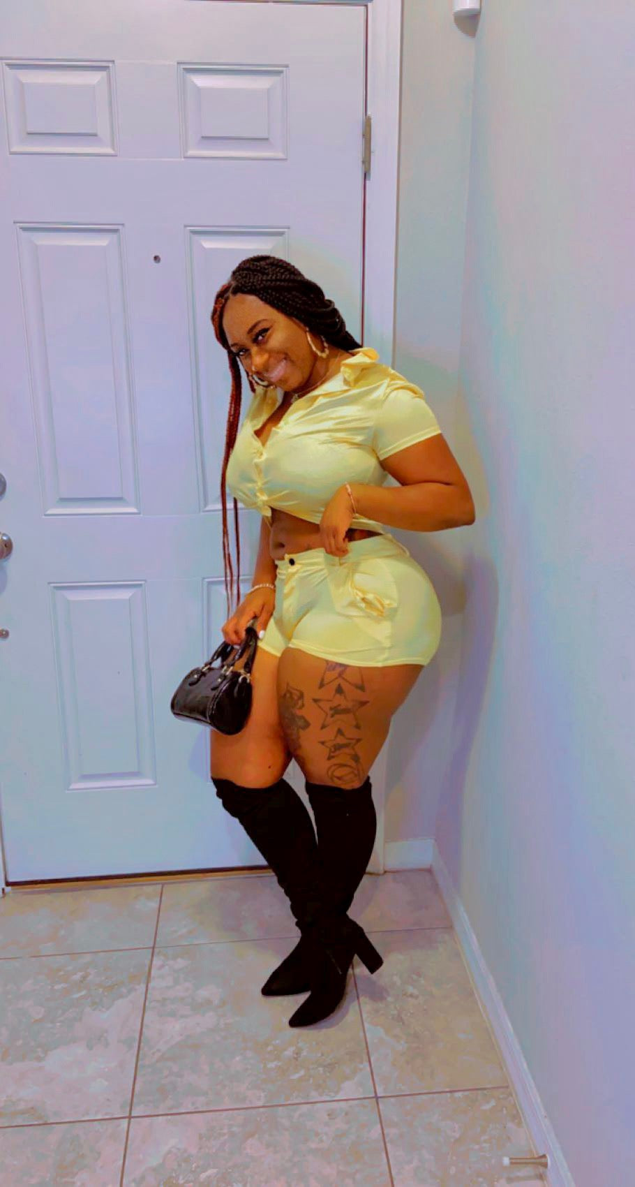 Satin Short Set💛